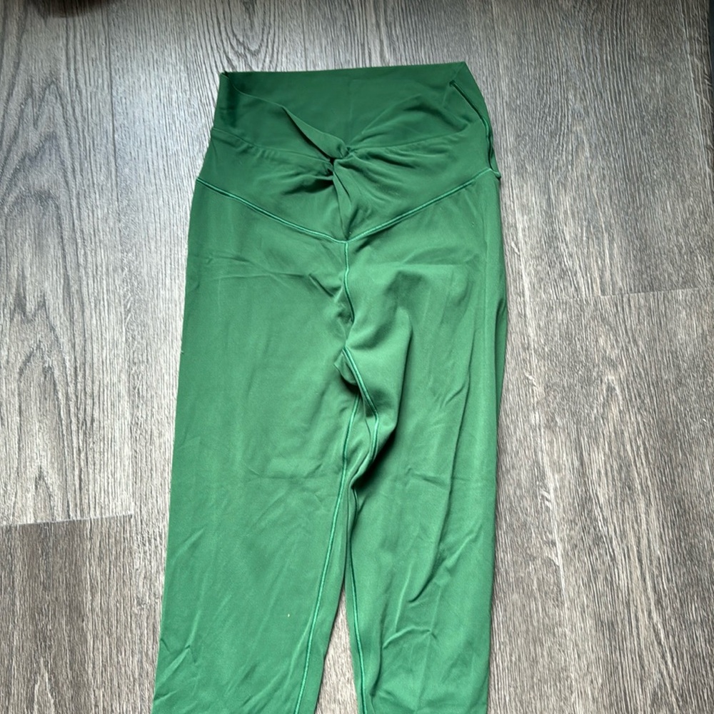 Aerie leggings size small with tie scrunch front